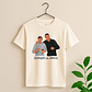 Custom Turn Photo into Art Best Friend Portrait Unisex Crewneck T-shirt S-5XL Illustration Style Thoughtful Friendship Gift - thumbnail 4