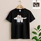 Personalized Photo to Doodle Friendship Picture Unisex Crewneck T-shirt S-5XL Minimalist Style Best Friends Birthday or Anniversary Gift - thumbnail 3