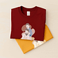 Customized Turn Photo into Art Mom and Baby, Dad and Kids Unisex Crewneck T-shirt S-5XL Doodle Style Lovely Anniversary Gift - thumbnail 6