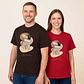 Customized Turn Photo into Art Mom and Baby, Dad and Kids Unisex Crewneck T-shirt S-5XL Doodle Style Lovely Anniversary Gift - thumbnail 7