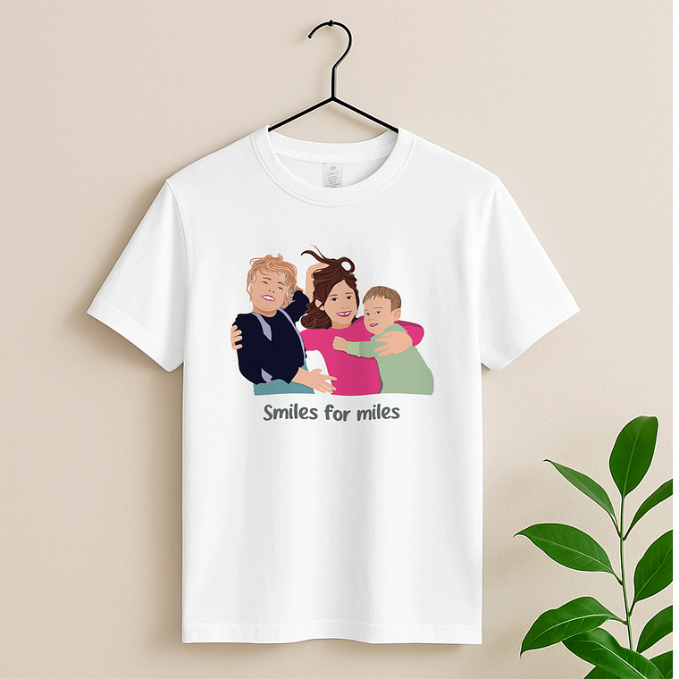 Custom Portrait from Photo Baby Picture Unisex Crewneck T-shirt S-5XL Illustration Style Thoughtful Baby Shower or Arrival Gift 3