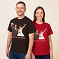 Personalized Illustration from Photo Wedding Portrait Unisex Crewneck T-shirt S-5XL Digital Art Style Unique Gift for Newlyweds and Wedding Anniversary - thumbnail 7