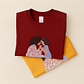 Personalized Illustration from Photo Family Portrait Unisex Crewneck T-shirt S-5XL Digital Art Style Mom and Kid Memorial Gift - thumbnail 6