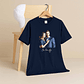 Custom Turn Moment to Art Couple Portrait Unisex Crewneck T-shirt S-5XL Oil Painting Style Romantic Gift - thumbnail 5