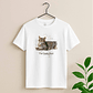 Custom Turn Photo into Art Pet Portrait Unisex Crewneck T-shirt S-5XL Illustration Style Gift for Dog & Cat Owners - thumbnail 3