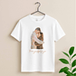 Personalized Photo to Portrait Love Picture Unisex Crewneck T-shirt S-5XL Watercolor Style Gift For Couple - thumbnail 3