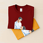Custom Turn Photo into Art Couple Portrait Unisex Crewneck T-shirt S-5XL Watercolor Style Romantic Gift - thumbnail 6