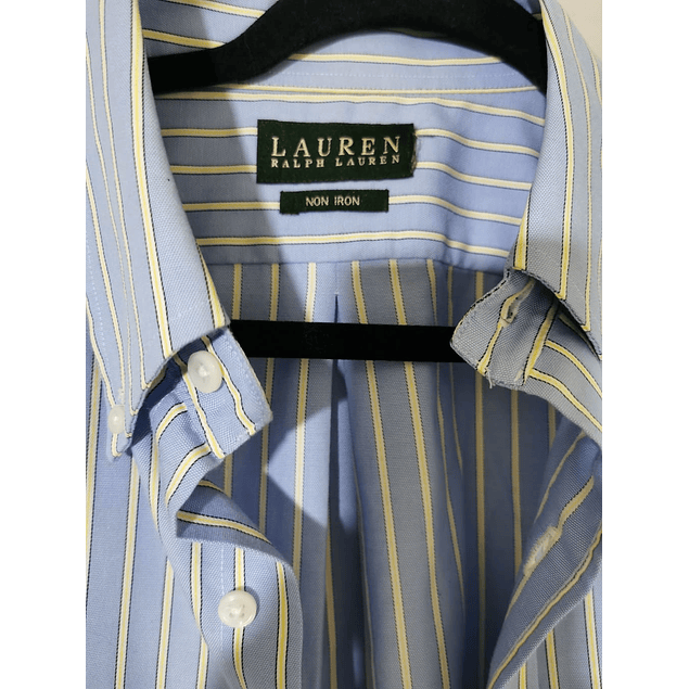Camisa Rayas 100% Algodón NON IRON RALPH LAUREN (L-XL)