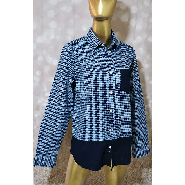 Blusa Diseño Dogtooth 100% Algodón AEROPOSTALE (S) NUEVO