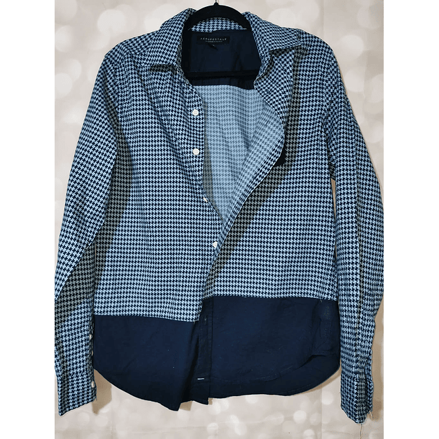 Blusa Diseño Dogtooth 100% Algodón AEROPOSTALE (S) NUEVO