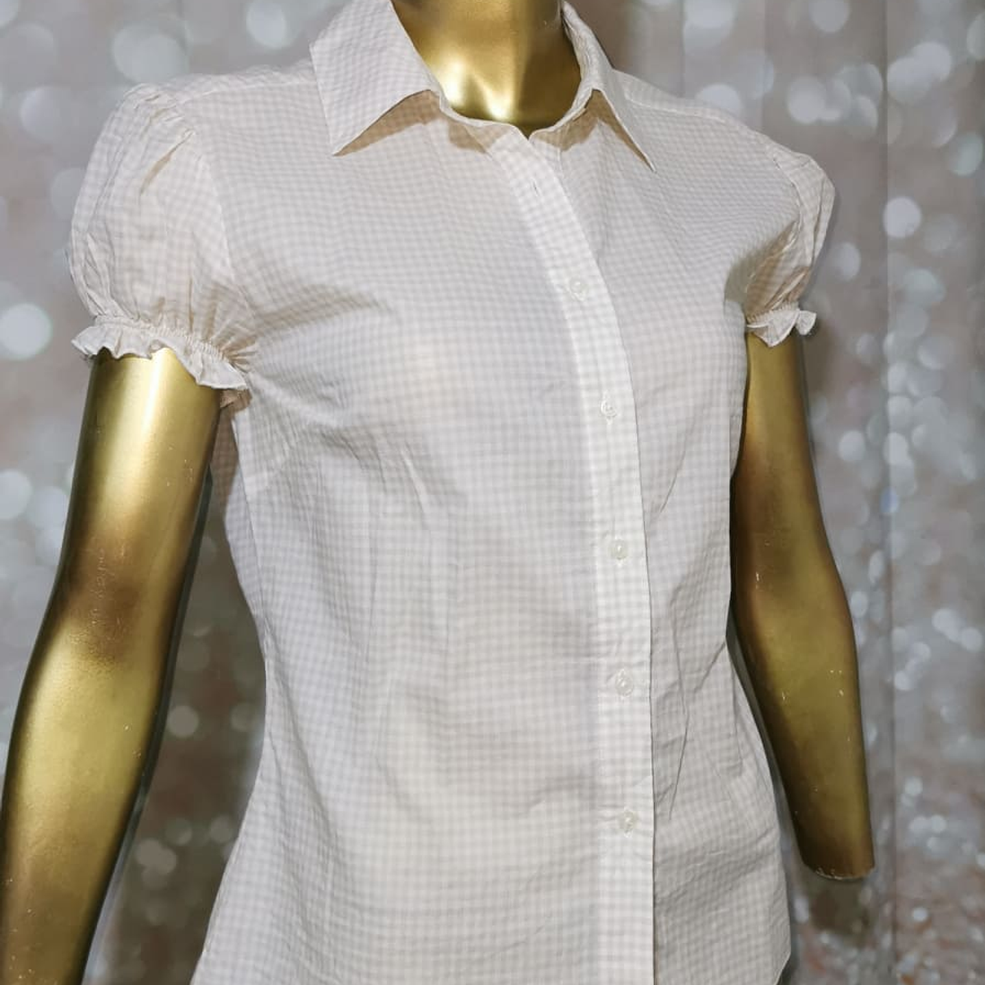 Blusa Cuadros Manga Englobada TOMMY HILFIGER M) NUEVO 1