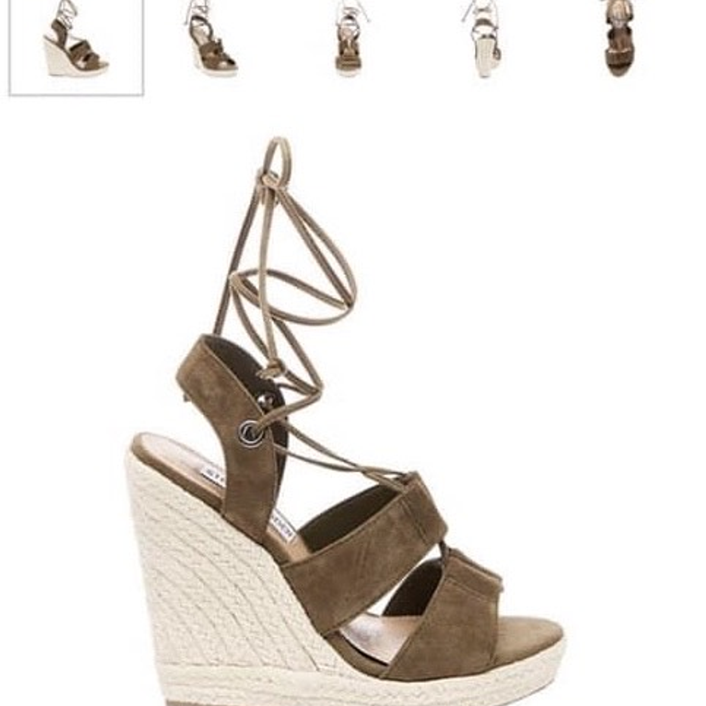 STEVE MADDEN / SANDALIAS WEDGES  GREEN (37) NUEVAS EN CAJA  2