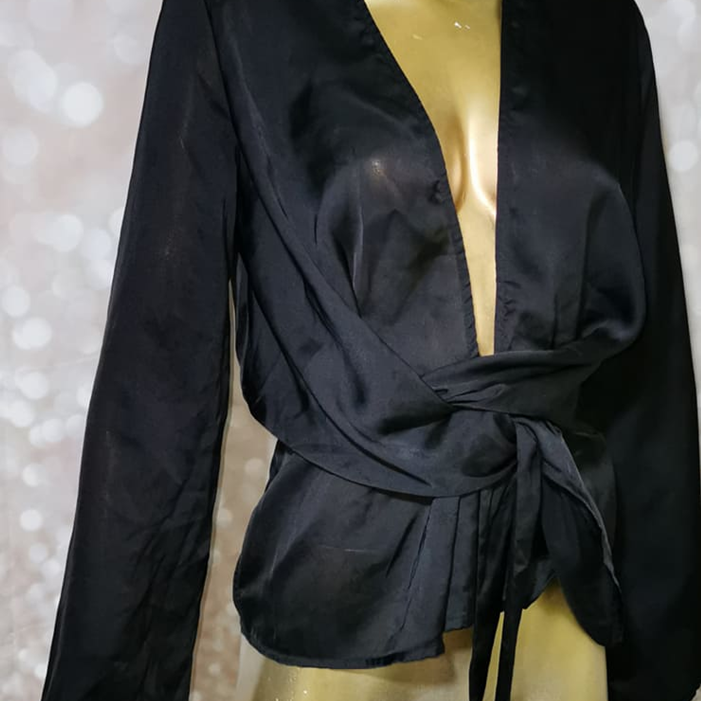 Blusa Satin Kimono MISSGUIDED (XS) NUEVO 1