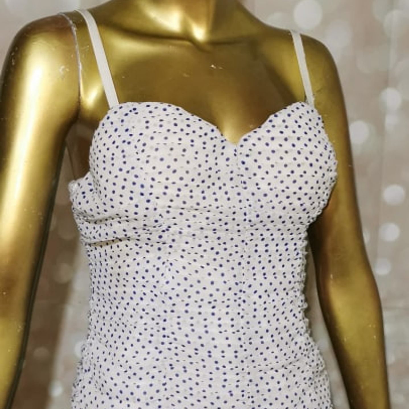 Top Bustier Chiffon Polka Dot Sedoso GUESS (S) 1