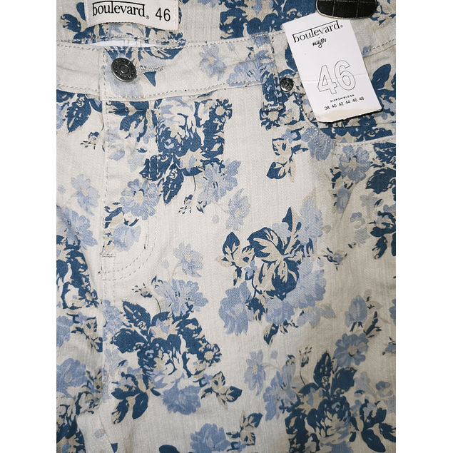 Jeans Estampado Flores BOULEVARD (46 L) NUEVO ETI