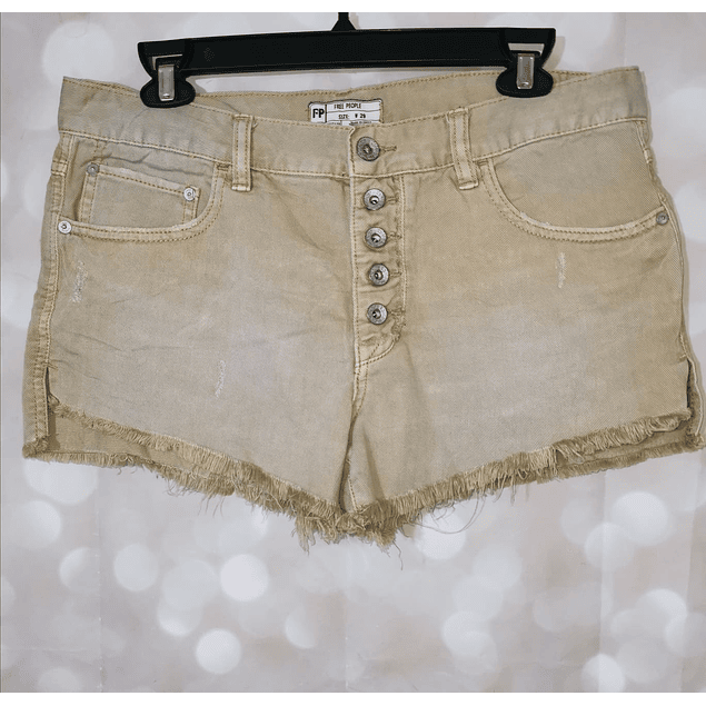 Shorts Botones Oxidized FREE PEOPLE (M-L) NUEVO 