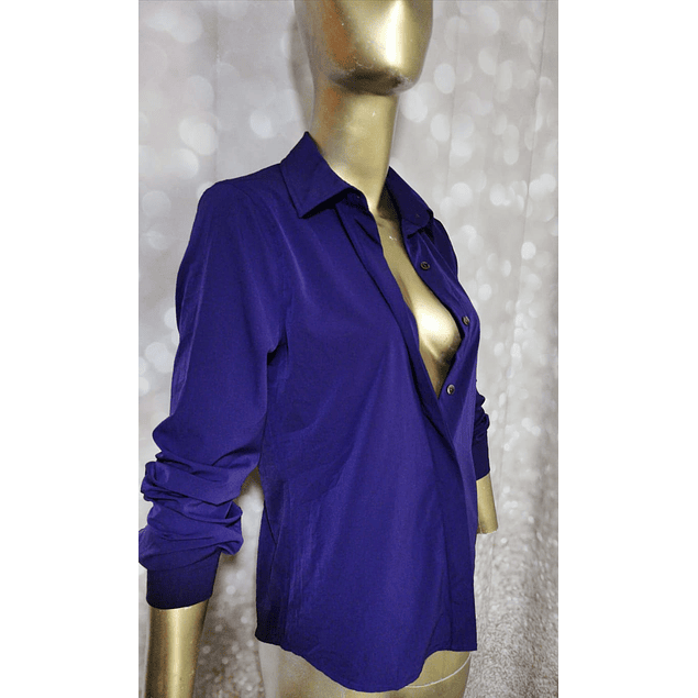 Blusa Lycra Stretch Purple AVERLY (S) NUEVA