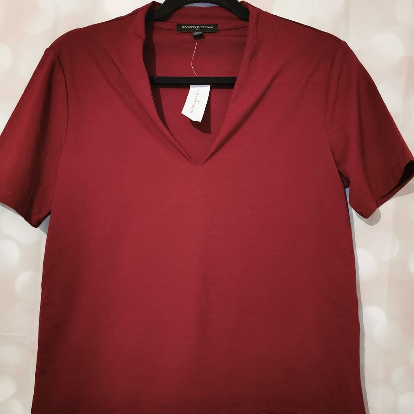 Polera Seamless V Neck Stretch BANANA REPUBLIC (S-M) NUEVO ETIQUETA 3