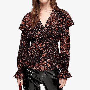 Topshop/ blusa Modelo Floral Fallen Bloom/ ﻿nueva con etiquetas  ﻿talla UK 12/ M 