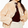 TOPSHOP/ Abrigo  EXCLUSIVO Modelo Luxe Faux  Fur /UK 12/ Talla M/ Nuevo con Etiquetas 