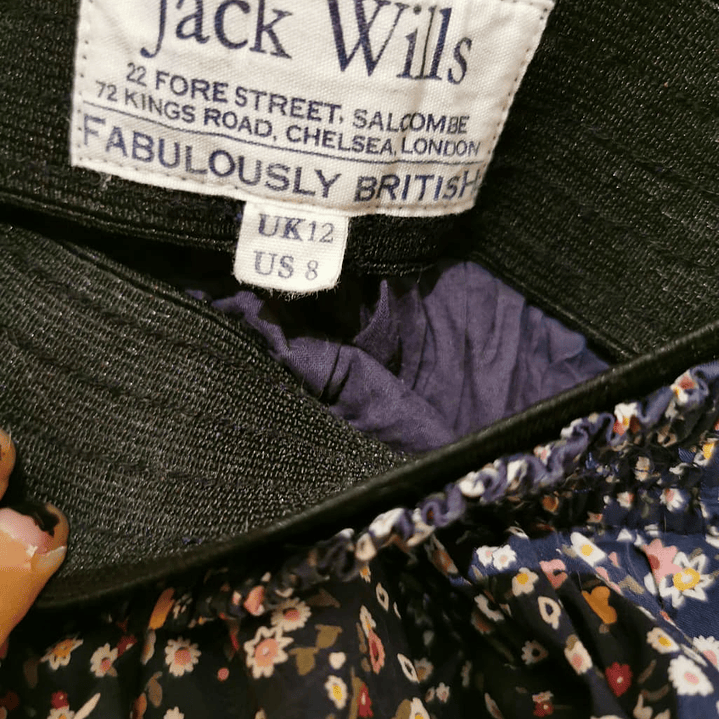 Falda Abanico Flores JACK WILLS (M) 2