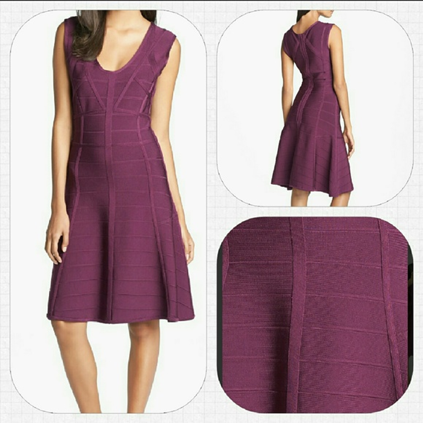 Vestido Bandage Skater Stretch RACHEL ROY (M-L) NUEVO 1