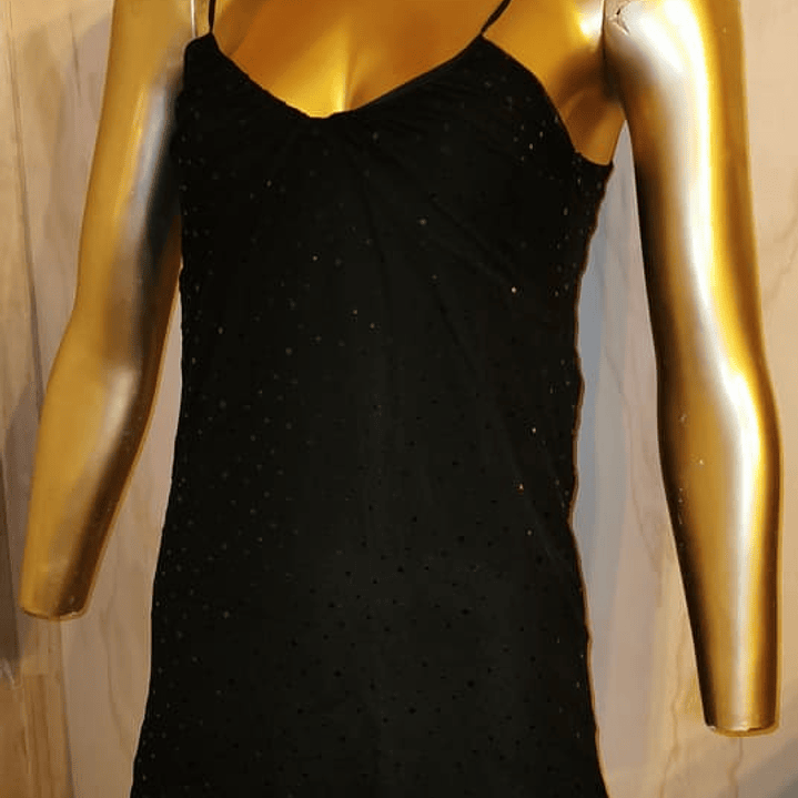 Little Black Dress Vestido Malla Sequins MANGO (XS) 1