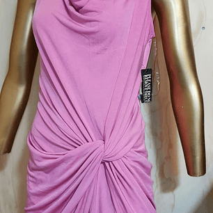 Vestido Stretch Drapeado NEW YORK COMPANY (M) NUEVO ETIQUETAS