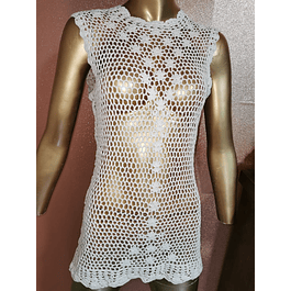 Top Tejido Crochet Diseño BANANA REPUBLIC (S-M) NUEVO