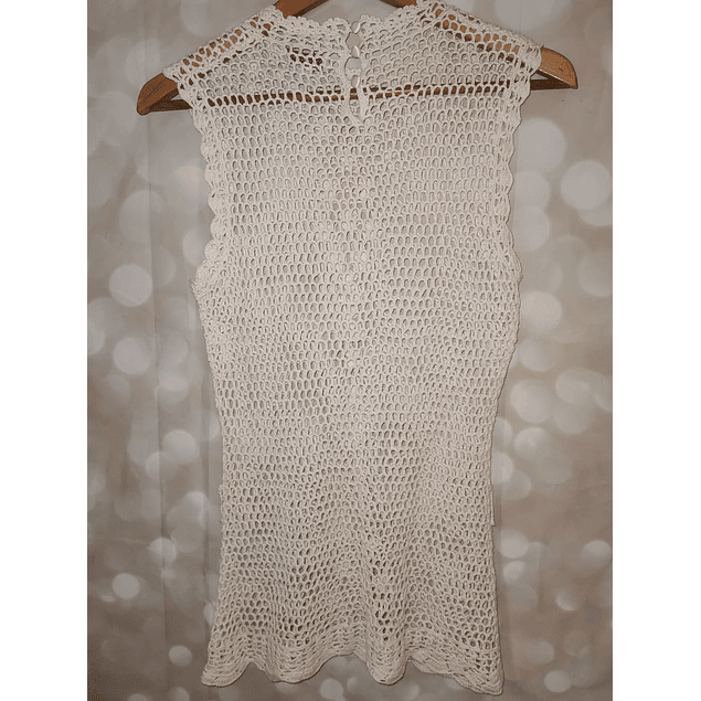 Top Tejido Crochet Diseño BANANA REPUBLIC (S-M) NUEVO