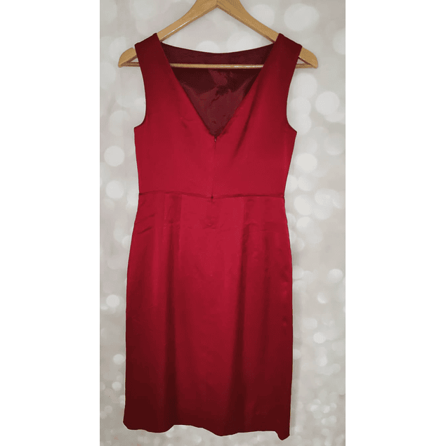 Vestido Sin Mangas Satinado Escote Espalda BANANA REPUBLIC (S)