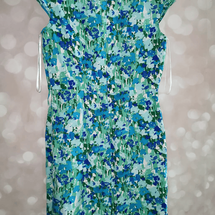 Vestido Sin Mangas Flores Lino CALVIN KLEIN (M) NUEVO 2