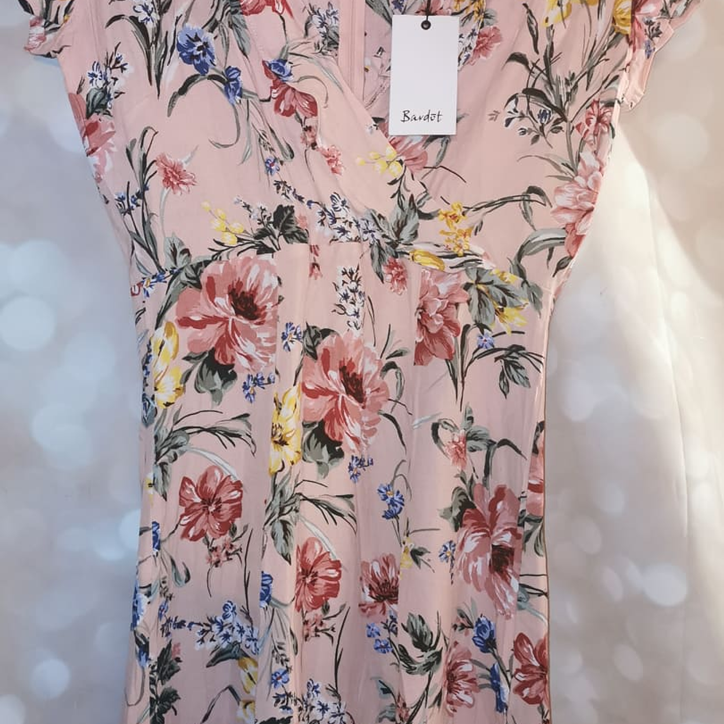 Vestido Flores Vuelos Romántico BARDOT AUSTRALIA (XS) NUEVO ETIQUETAS 6