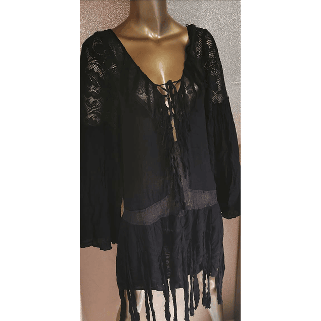 Vestido Boho Festival Dress Victoriano FREE PEOPLE (L)