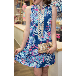 Vestido Harper Cierre Dorado LILY PULITZER (L-XL) NUEVO