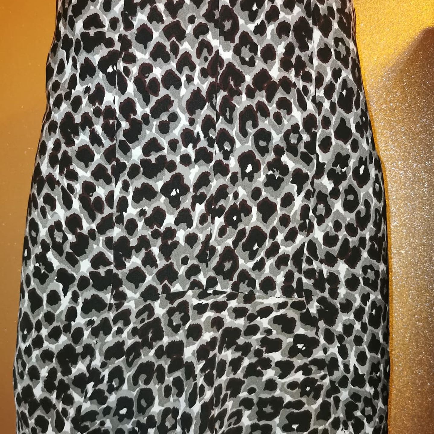 Falda Diseño Cola Animal Print Sedosa ANN TAYLOR (S) NUEVO 1