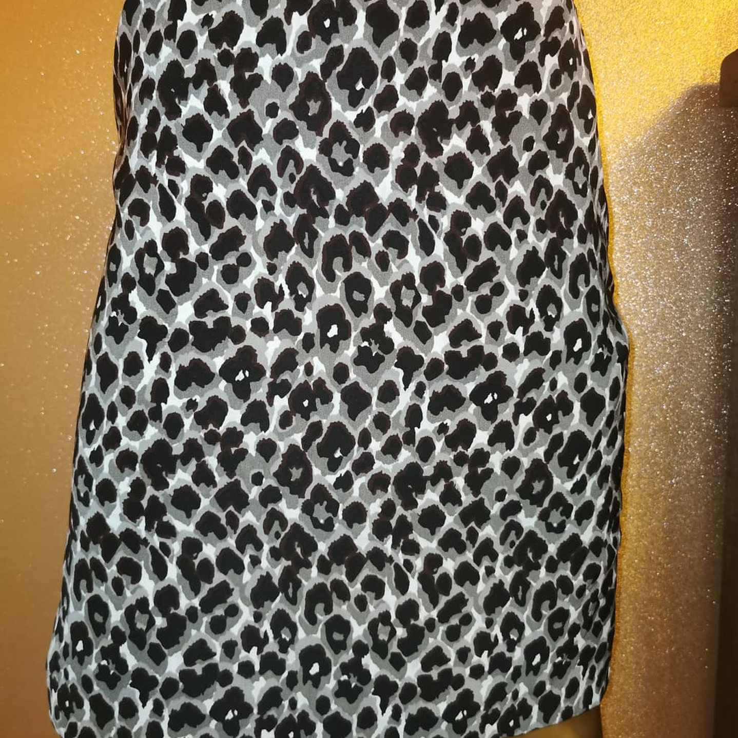 Falda Diseño Cola Animal Print Sedosa ANN TAYLOR (S) NUEVO 2