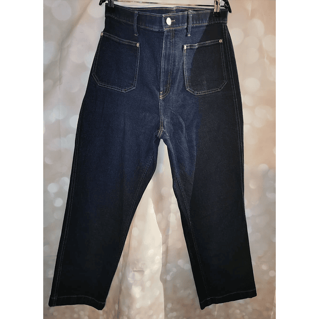 Jeans Cintura Alta Bolsillo Frontal BANANA REPUBLIC (L-XL) COMO NUEVO