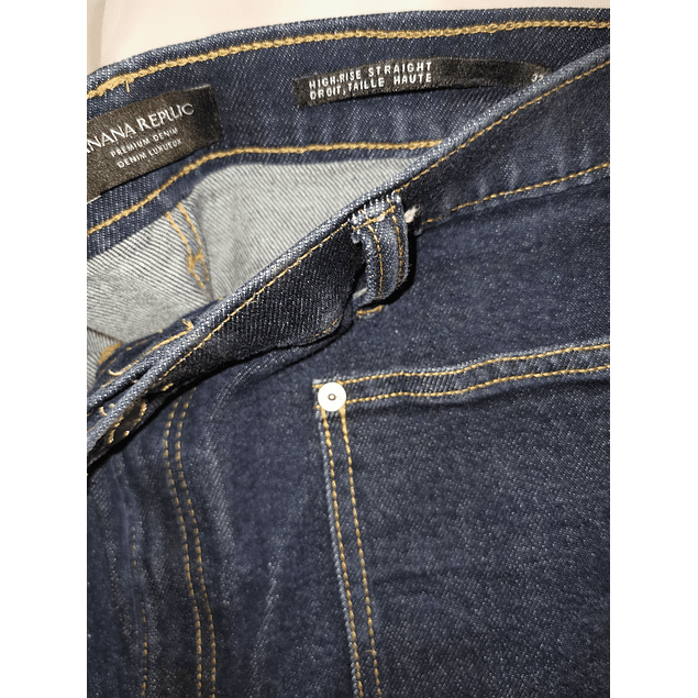 Jeans Cintura Alta Bolsillo Frontal BANANA REPUBLIC (L-XL) COMO NUEVO