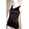 Top Negro Flores 3D MIMI BOUTIQUE (XS-S) NUEVO