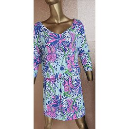 Vestido stretch Flores LILY PULITZER (M)