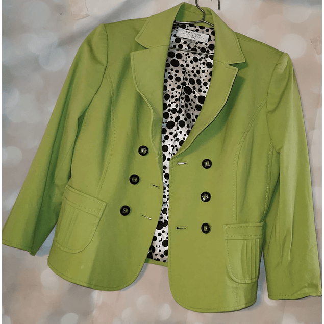 Blazer Diseño Lime Green TAHARI ARTHUR S. LEVINE (M)