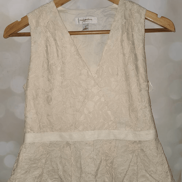 Top Encaje Peplum ISAAC MIZRAHI (S) NUEVO 4