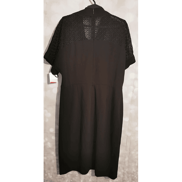 Vestido Escote Cruzado DONNA KARAN NEW YORK (L-XL) NUEVO ETIQUETAS