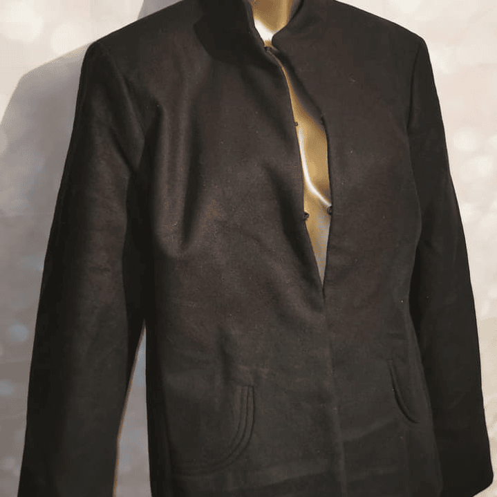 Blazer Cuello Mao Smooth Plush CHICO'S (M) NUEVO ETIQUETAS 3