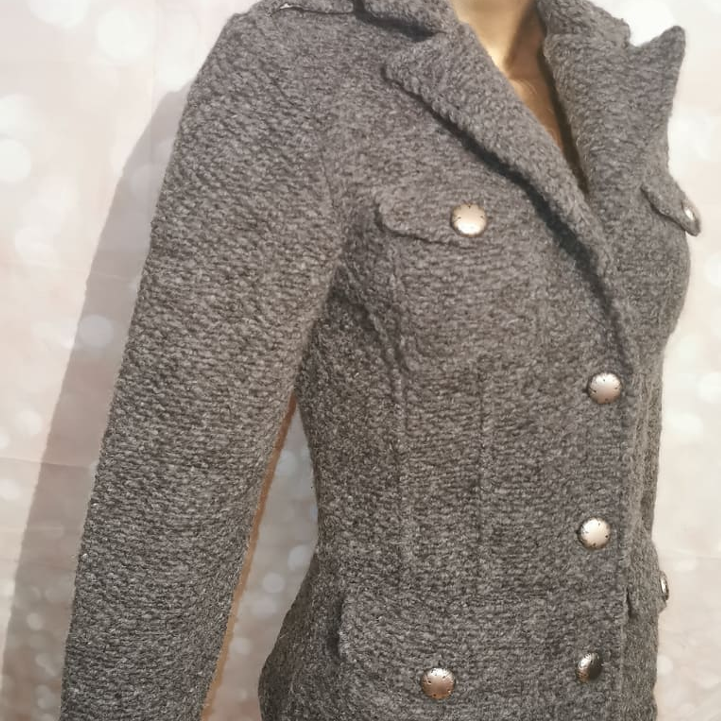 Cardigan Grueso 70% Lana MARISOL MADE IN ITALY (S) 2