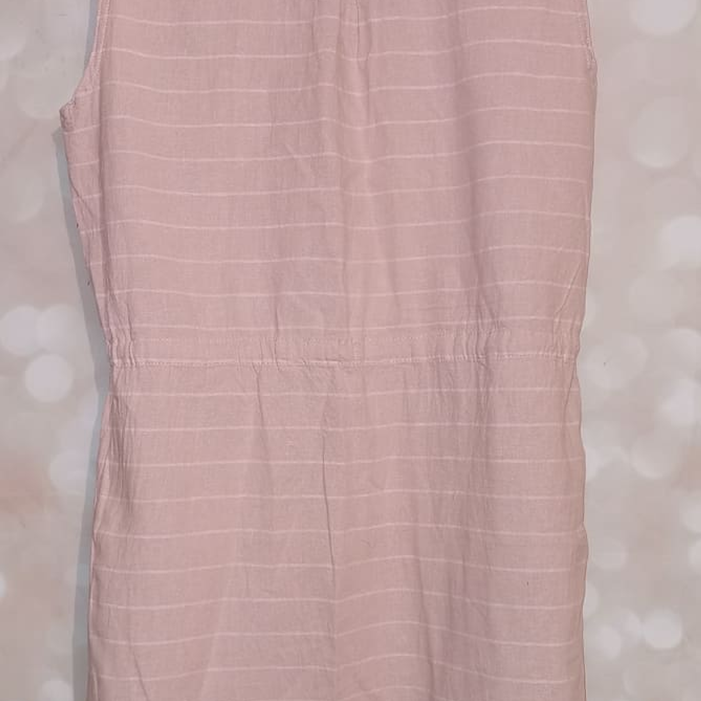 Vestido Sin Mangas Drawstring 55% Lino ESMARA (L) NUEVO 2