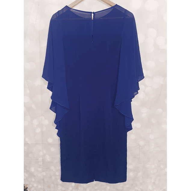 Vestido Batwing Chiffón GINA BACCONI (S) NUEVO