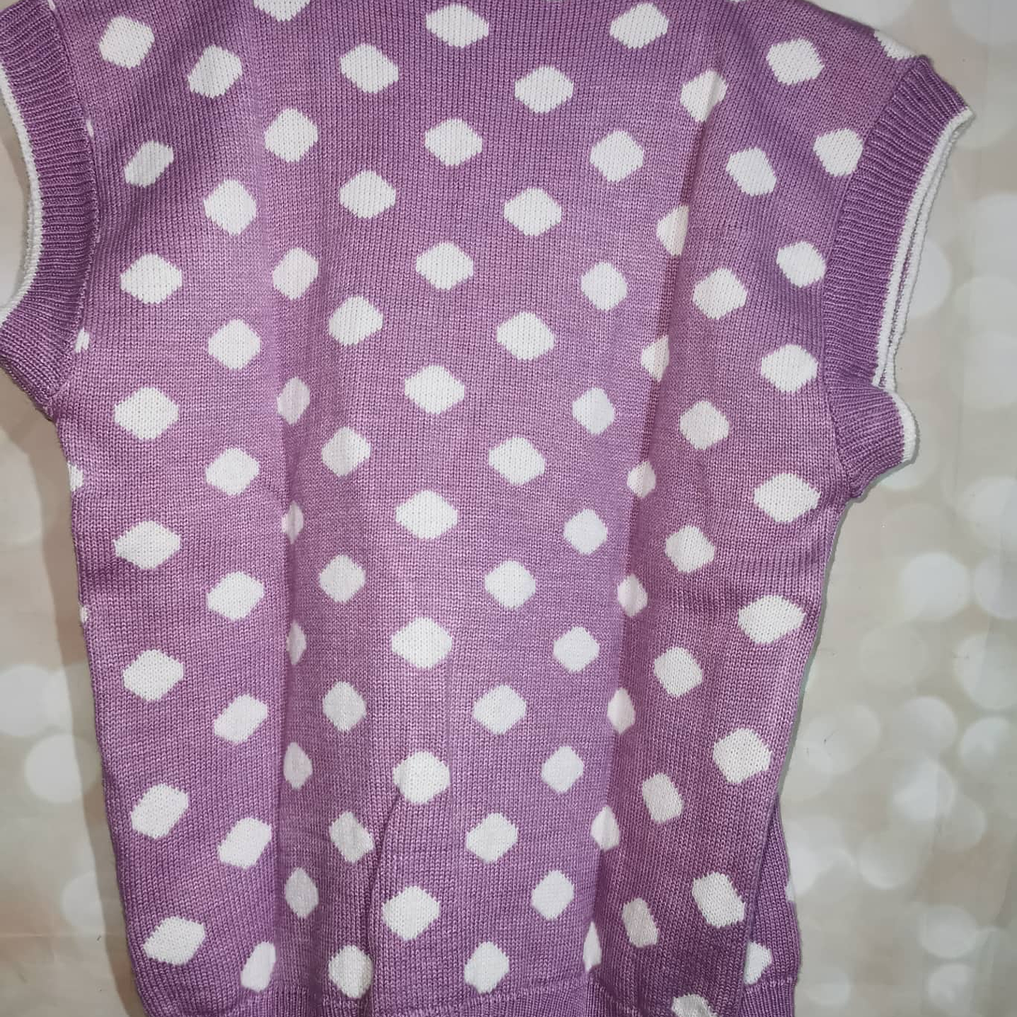 Vest Tejido Polka Dot DELIVERY (M) NUEVO CON ETIQUETAS 2