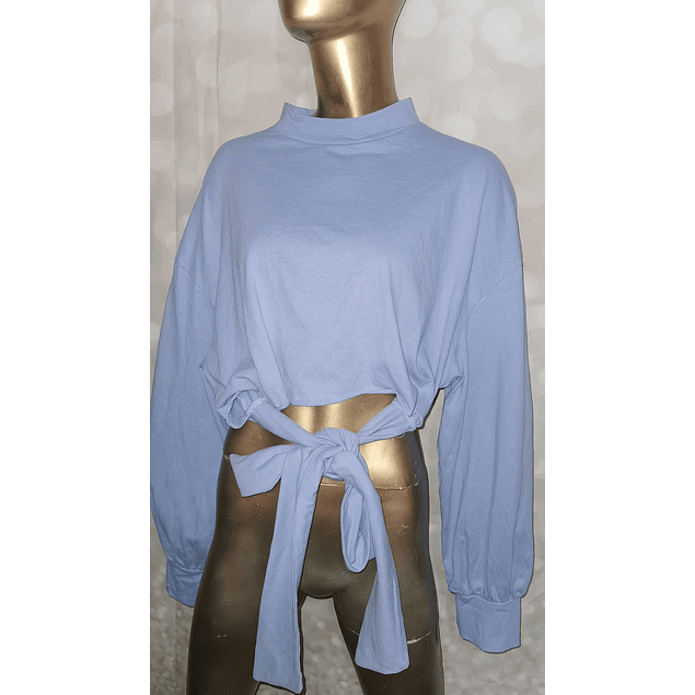 Crop Top Pullover Lazo 100% Algodón SHEIN (XL)